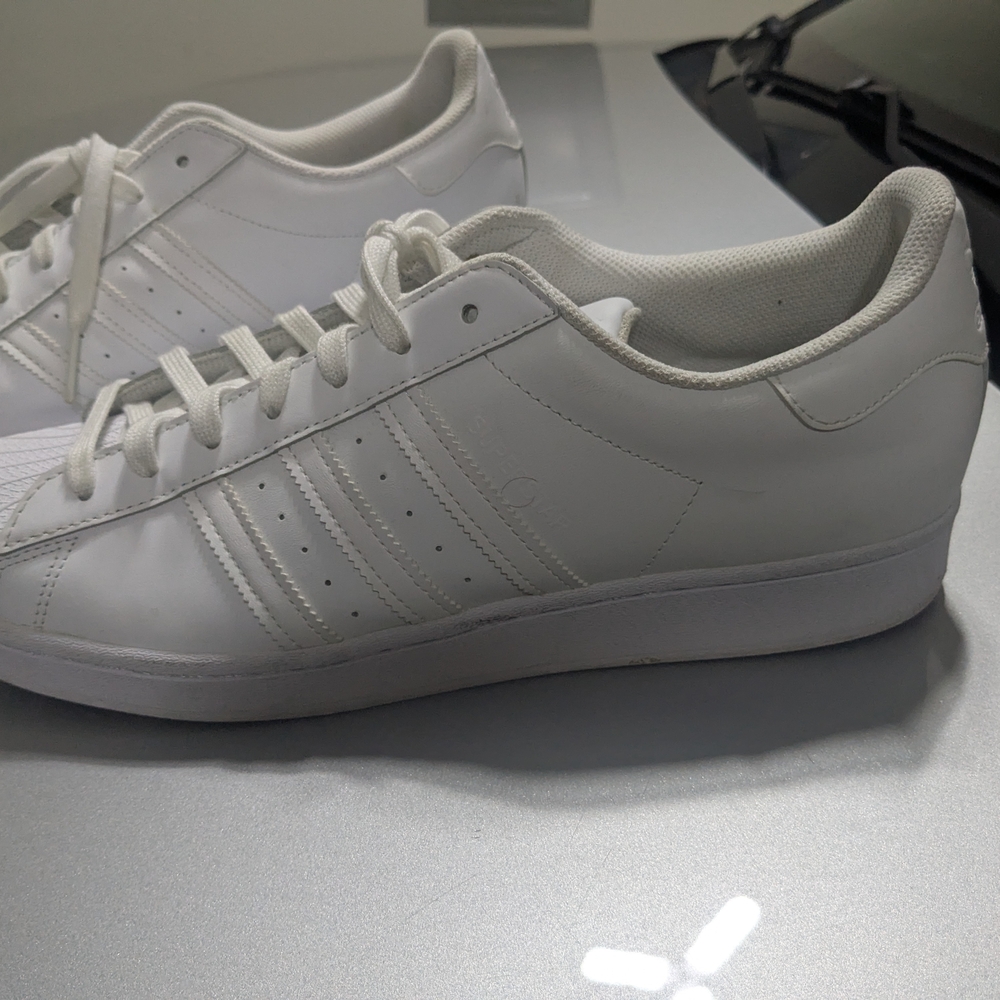 White Adidas Superstar I Sneakers Size 13